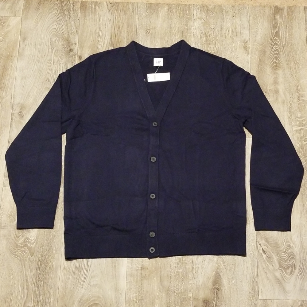 Banana republic v-neck cardigan sweater, blue
